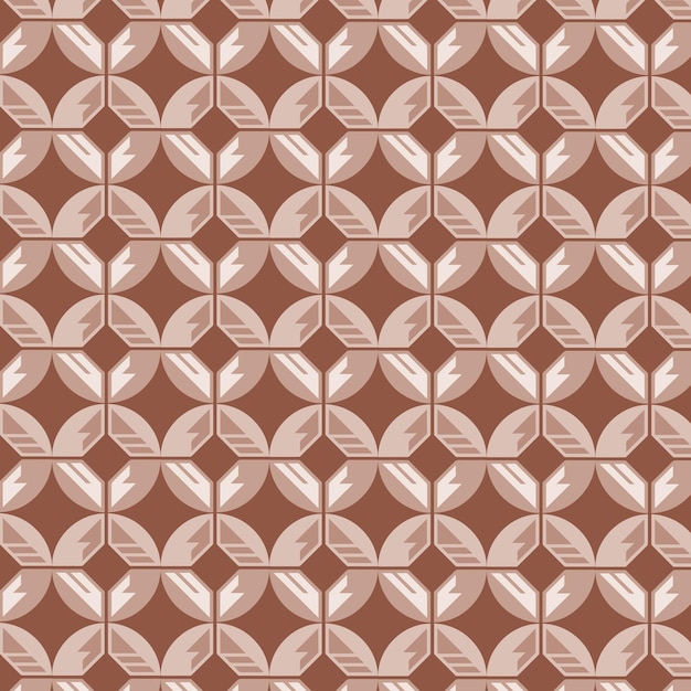 Patrón geométrico con formas marrones y beige