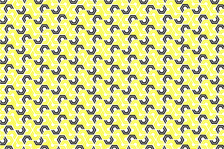 Patrón geométrico hexagonal abstracto