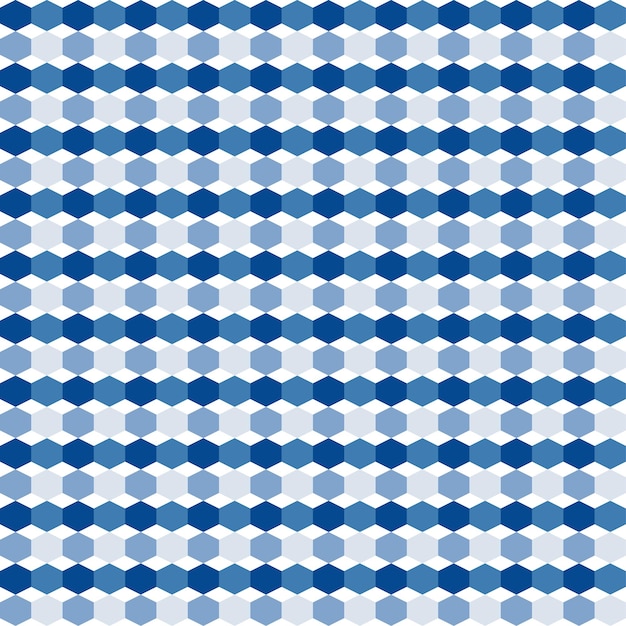 Patrón geométrico hexagonal azul Formas modernas Fondo