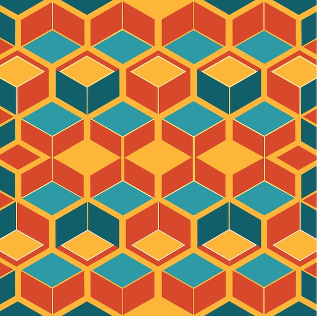 Vector patrón geométrico hexagonal sin costuras hex fondo abstracto ilustración vectorial de células de panal