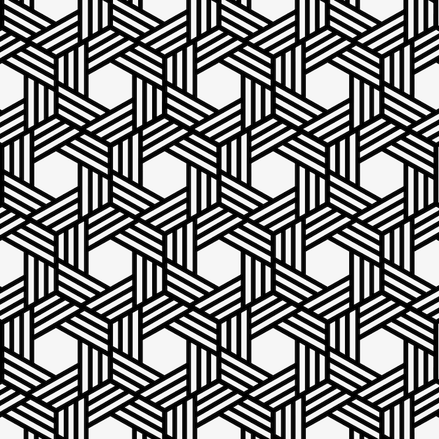 Patrón geométrico del hexágono