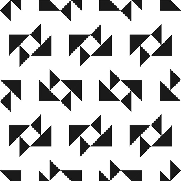 Patrón geométrico inconsútil creativo vectorial Textil a rayas textura en blanco y negro Fondo de tela