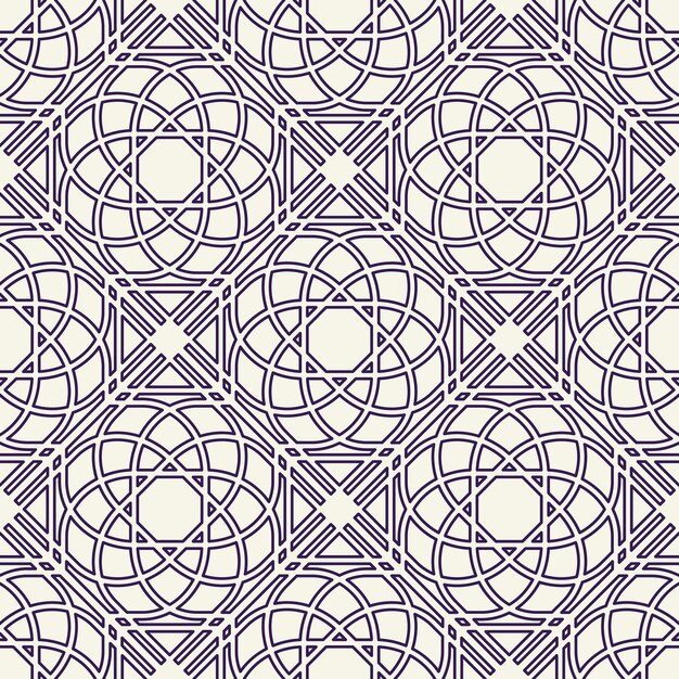 Patrón geométrico lineal asiático vectorial