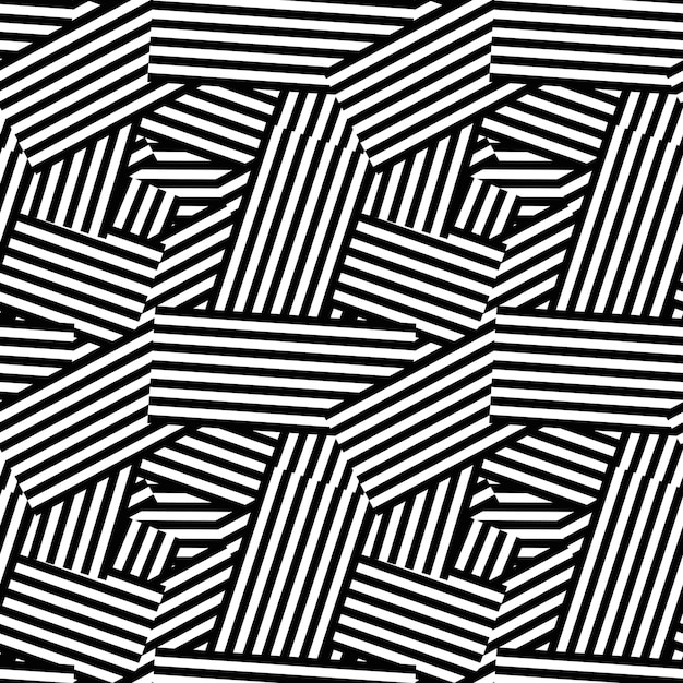 Patrón geométrico lineal desordenado abstracto sin fisuras. Fondo rayado.