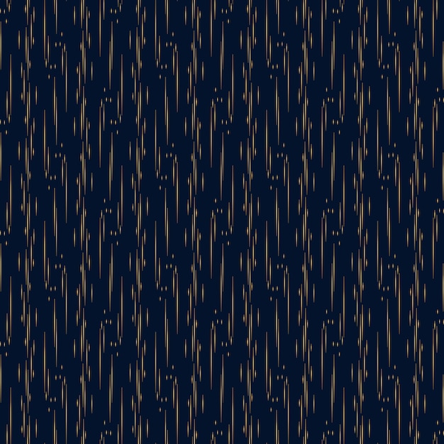 Patrón geométrico Oro sobre fondo azul oscuro Líneas abstractas Ornamento papel tapiz o impresión de tela de moda