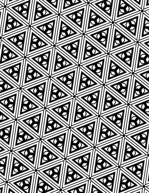 Patrón geométrico repetido Linealidad negra