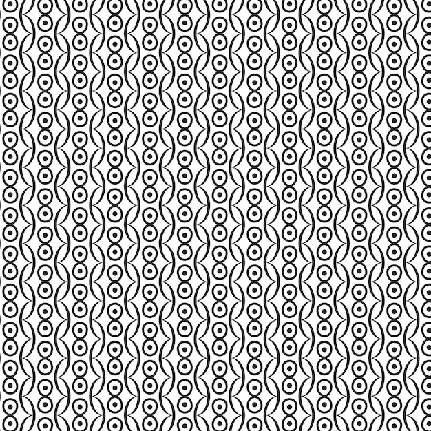 Patrón geométrico repetitivo Filas verticales de círculos concéntricos líneas curvas crean simétricas