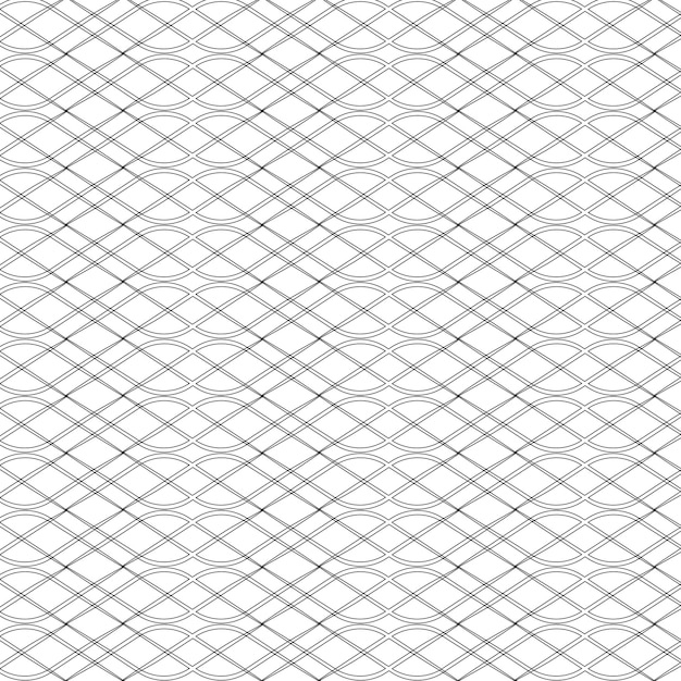 Un patrón geométrico repetitivo de líneas onduladas entrelazadas Las líneas crean un patrón de cuadrícula diagonal