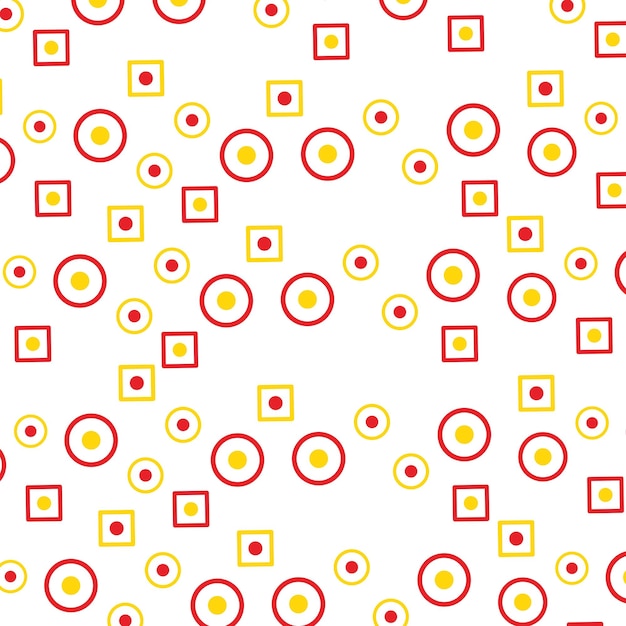 Patrón geométrico rojo y amarillo