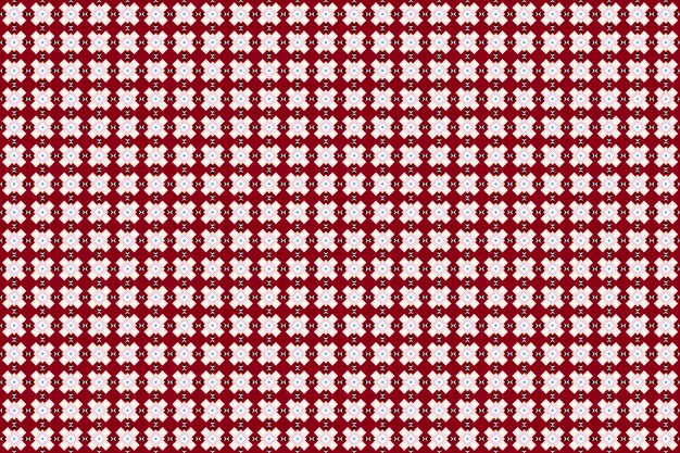 Patrón geométrico rojo y blanco