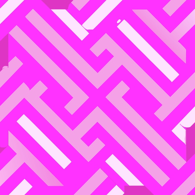 patrón geométrico rosa y blanco con un patrón en zigzag rosa