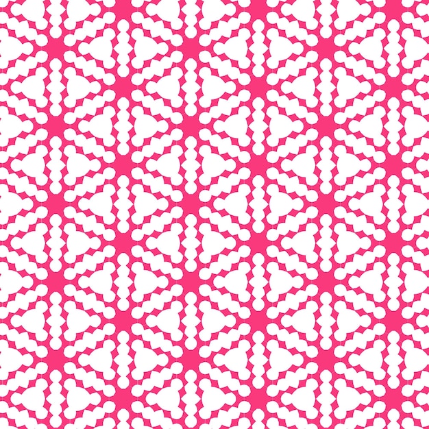 Patrón geométrico rosa y blanco