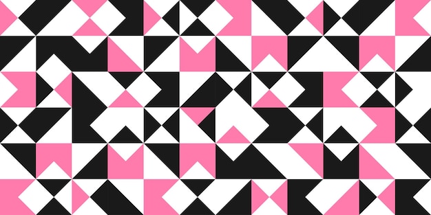 patrón geométrico rosa y negro fondo de impresión formas de Bauhaus patrón monocromo Bauhaus neo