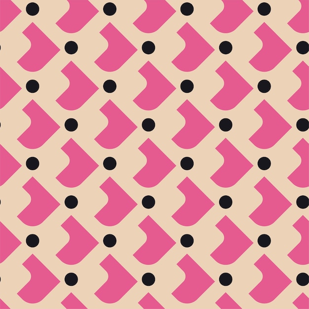 Patrón geométrico rosa