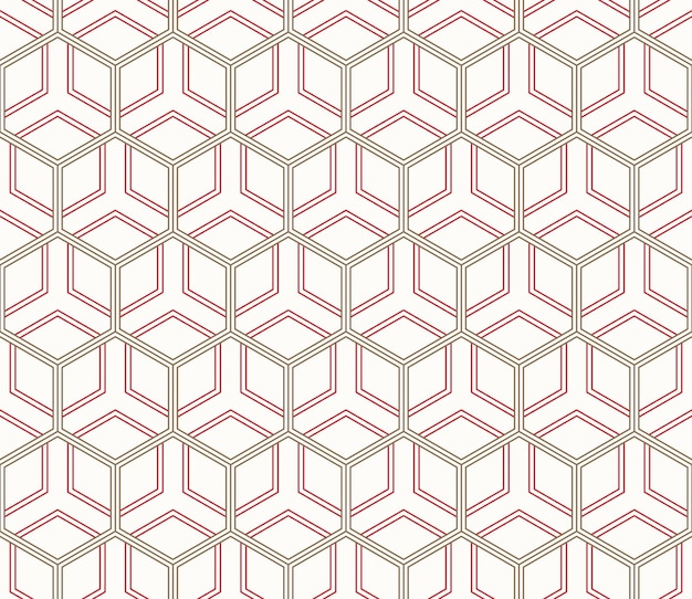 Patrón geométrico transparente de vector Adorno antiguo chino clásico adaptado a las tendencias modernas Fondo lineal totalmente editable con máscara de recorte puede cambiar el grosor de las líneas composición de color
