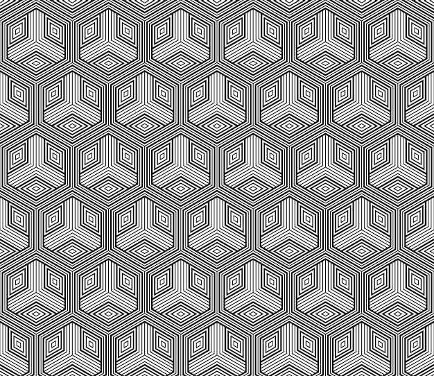 Patrón geométrico transparente de vector Adorno antiguo chino clásico adaptado a las tendencias modernas Fondo lineal totalmente editable con máscara de recorte puede cambiar el grosor de las líneas composición de color