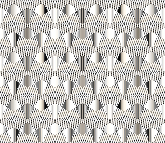 Patrón geométrico transparente de vector Adorno antiguo chino clásico adaptado a las tendencias modernas Fondo lineal totalmente editable con máscara de recorte puede cambiar el grosor de las líneas composición de color