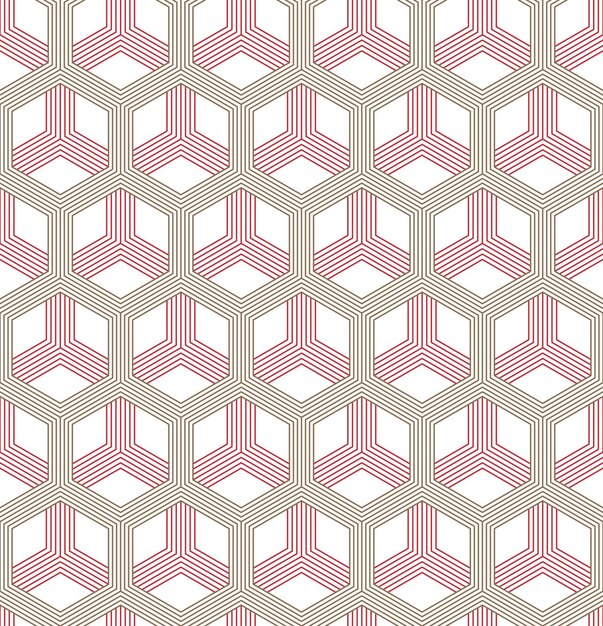 Patrón geométrico transparente de vector Adorno antiguo chino clásico adaptado a las tendencias modernas Fondo lineal totalmente editable con máscara de recorte puede cambiar el grosor de las líneas composición de color