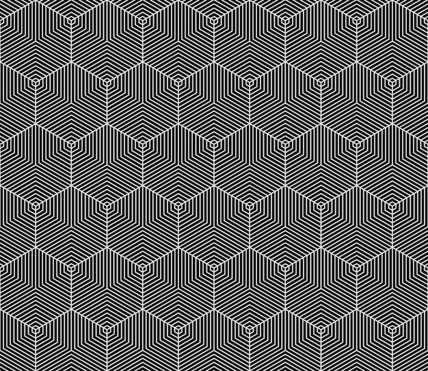 Patrón geométrico transparente de vector Adorno antiguo chino clásico adaptado a las tendencias modernas Fondo lineal totalmente editable con máscara de recorte puede cambiar el grosor de las líneas composición de color