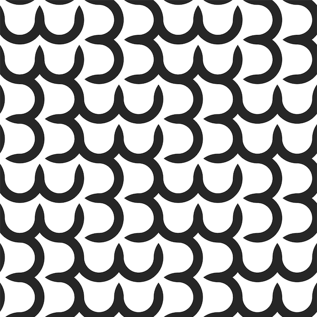 Patrón geométrico transparente de vector Diseño gráfico simple fondo monocromático sin fin abstracto
