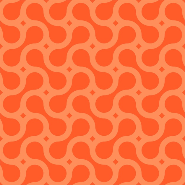 Patrón geométrico transparente de vector textura elegante naranja moderna con formas creativas