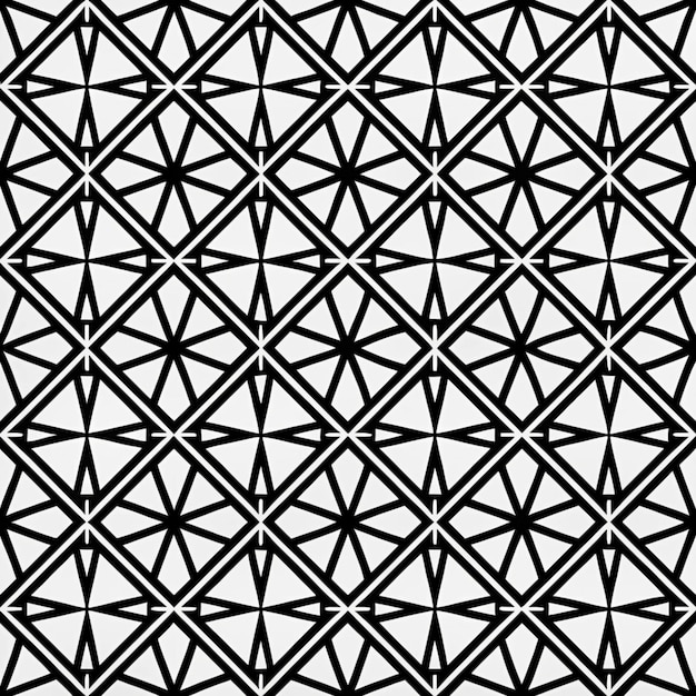 un patrón geométrico con triángulos y un diseño geométriko sobre un fondo blanco