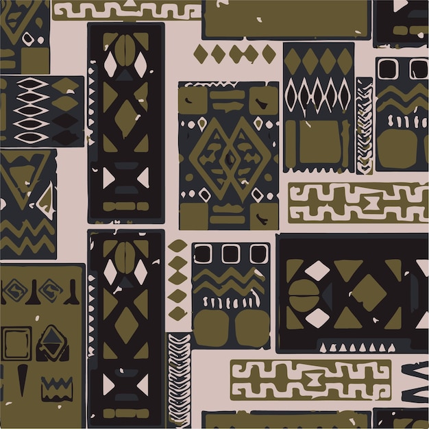 El patrón geométrico tribal africano