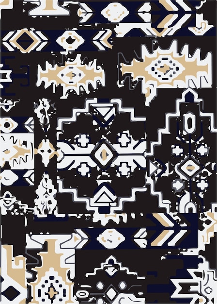 Patrón geométrico tribal