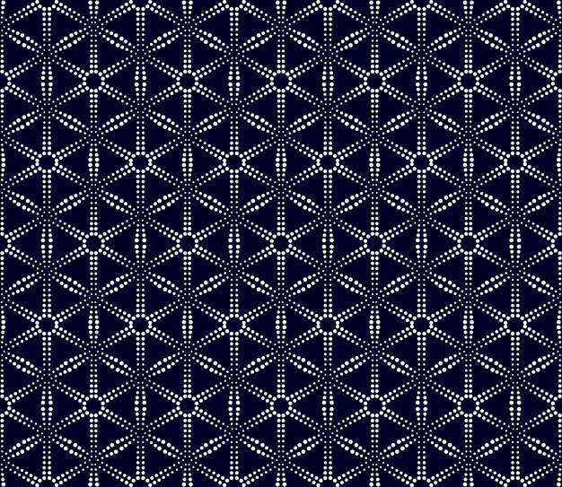 Patrón geométrico de vector de patrones abstractos sin fisuras de puntos