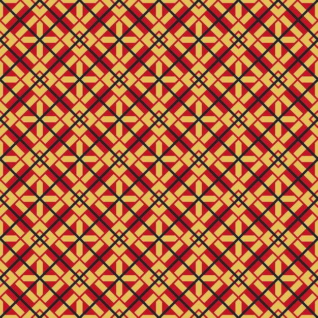 Patrón geométrico vectorial asiático