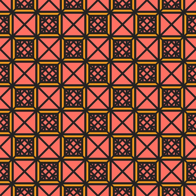 Patrón geométrico vectorial asiático