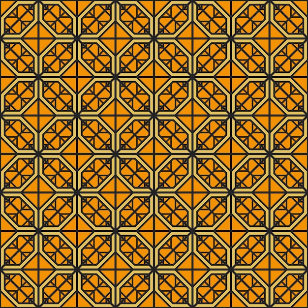 Patrón geométrico vectorial asiático
