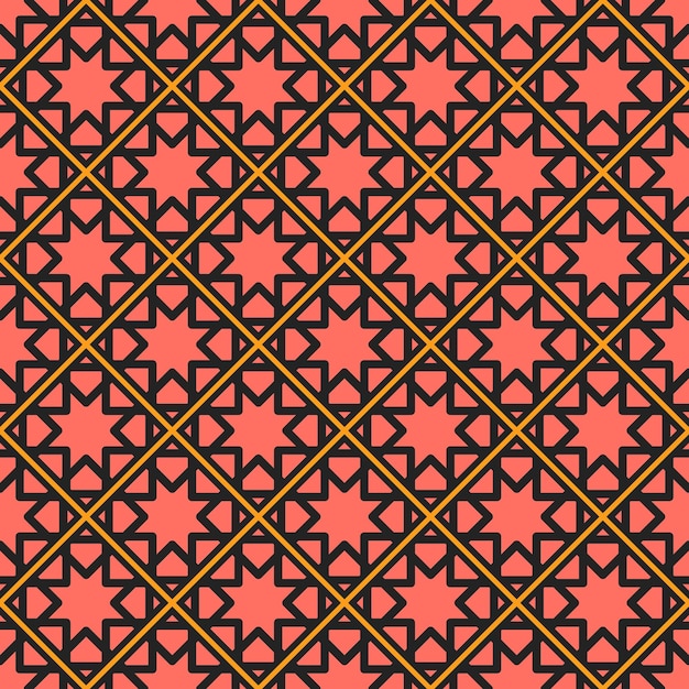 Patrón geométrico vectorial asiático