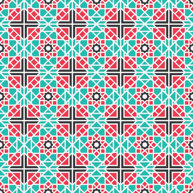 Patrón geométrico vectorial asiático