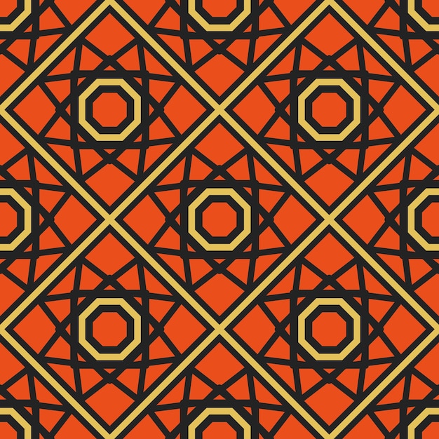 Patrón geométrico vectorial asiático