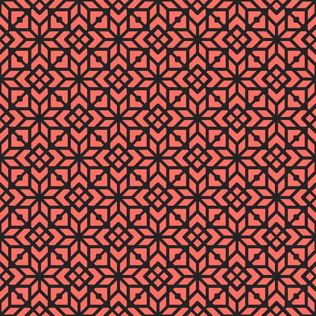 Patrón geométrico vectorial asiático