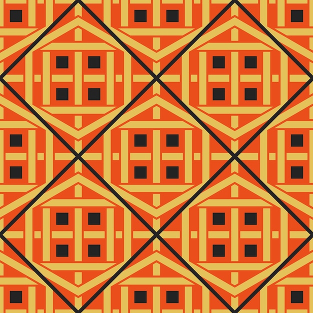 Patrón geométrico vectorial asiático