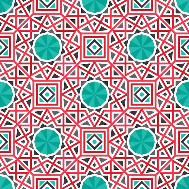 Patrón geométrico vectorial asiático