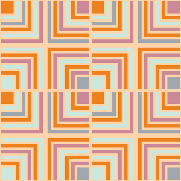 Patrón geométrico vectorial sin costuras Textura de adorno para tela textil ropa papel de regalo