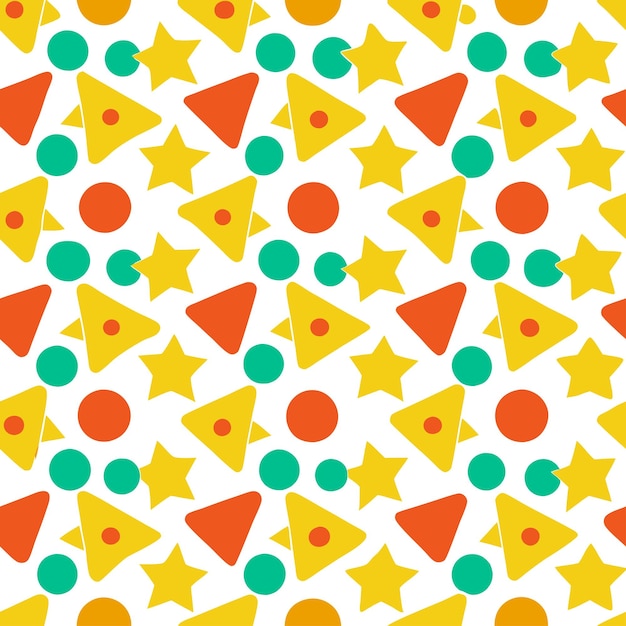 patrón geométrico vectorial sin costuras
