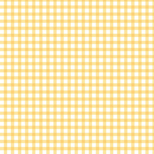 Patrón de Gingham amarillo y blanco