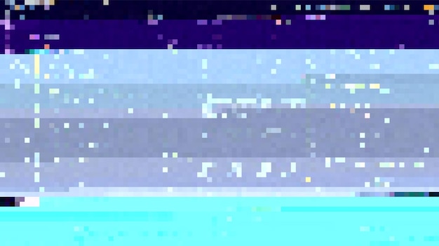 Patrón de glitch de moda en fondo oscuro Elementos geométricos abstractos