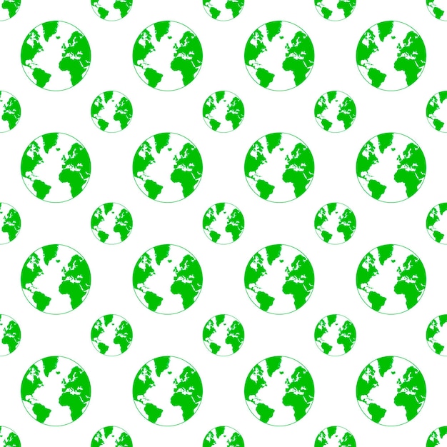 Patrón de globo verde ilustración vectorial
