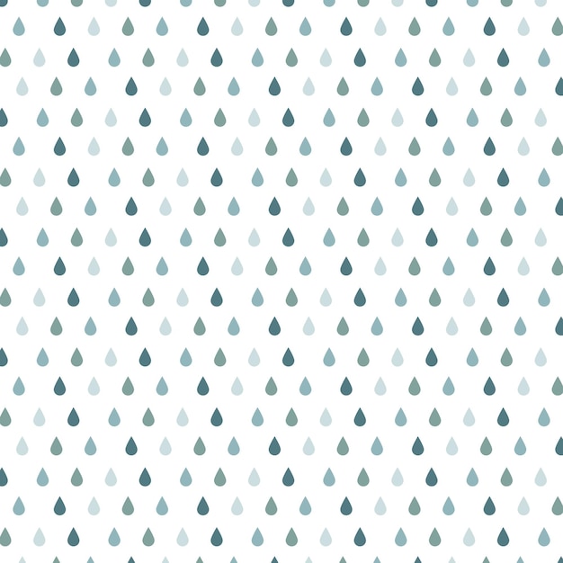 patrón de gota de lluvia azul papel tapiz de fondo ilustración vectorial