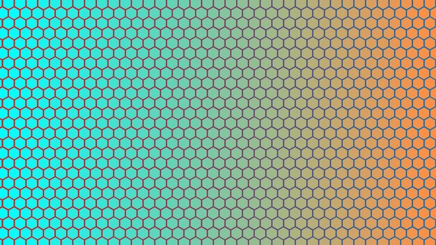 Patrón de gradiente hexagonal colorido para el fondo abstracto moderno