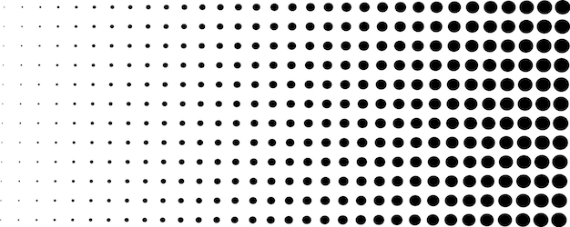 Patrón de gradiente de puntos retro de medio tono de fondo