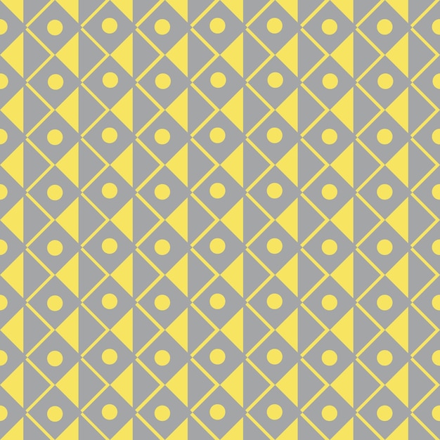 Patrón gráfico transparente con formas abstractas de cuadrados y círculos