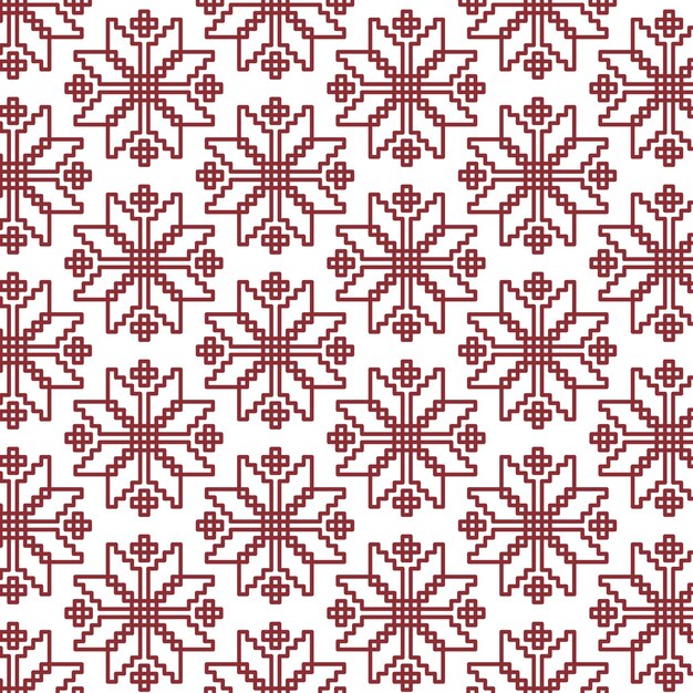 Patrón gráfico vectorial etno ucraniano con elementos geométricos