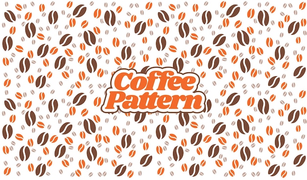 patrón de granos de café de fondo patrón de granos de café sin costura patrón de grano de café para el embalaje