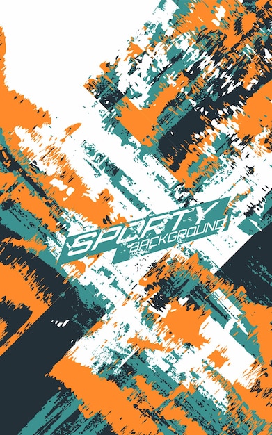 Patrón de grunge sin fisuras con textura abstracta Vector Premium